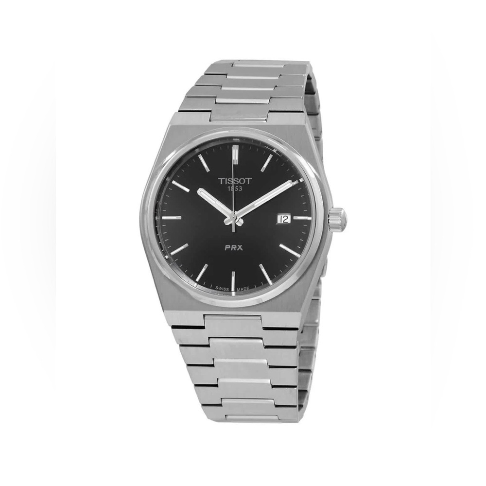 * SOLD * New w/box Tissot PRX BLACK Dial SWISS Quartz T137.410.11.051.00 Watch